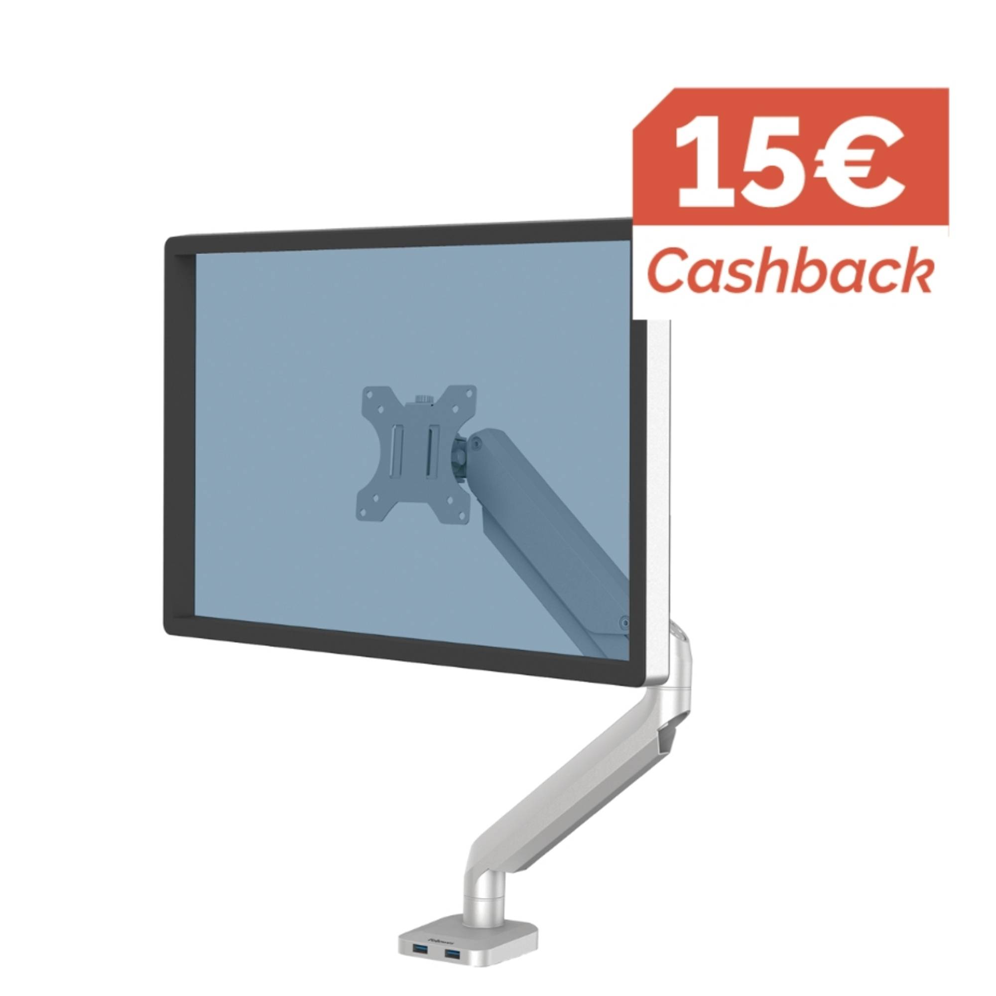 Monitorständer Premium Kunststoff platin-2