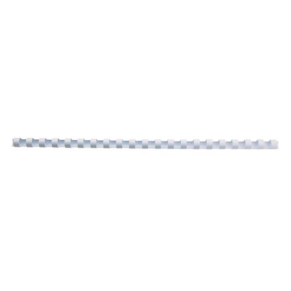 Plastikbinderücken DIN A4 14mm weiß 100 St./Pack.