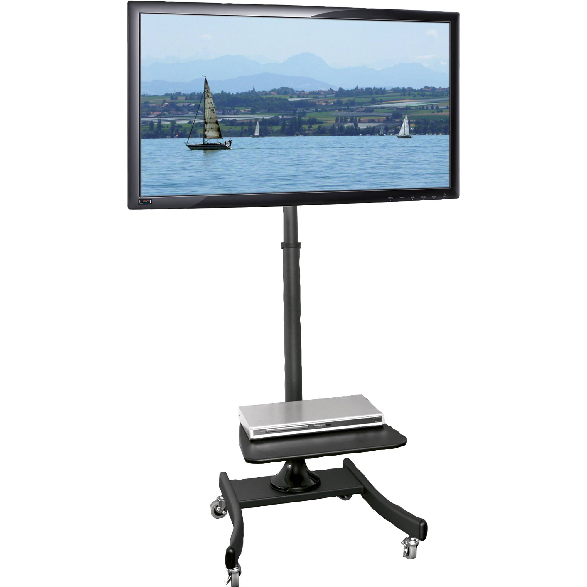 LCD/TV-Rollständer schwarz-1