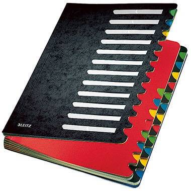 Ordnungsmappe Deskorganizer Color 24Fächer schwarz-1