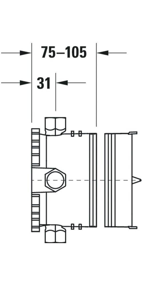 DURAVIT GK0900000000 BlueBox ohne Vorabsperrung G1/2 Einbaukörper-3