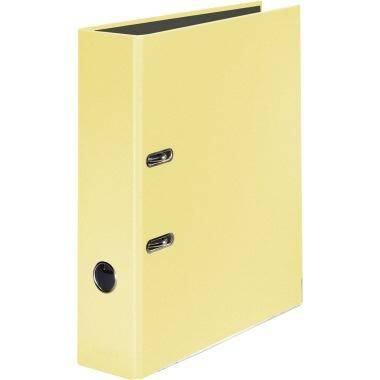 Falken Ordner PastellColor 15062626 DIN A4 80mm Vanille Gelb