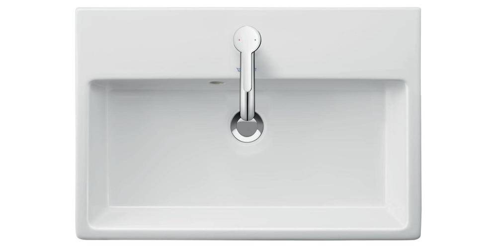 Duravit Waschtisch Compact VERO AIR m ÜL m HLB 600x400mm 1 Hahnloch weiß WG-0