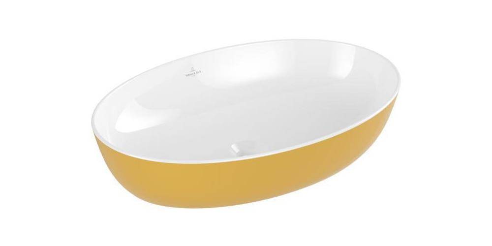 Villeroy & Boch Aufsatzwaschbecken Artis 610x410mm Oval ohne Überlauf Indian Summer-0