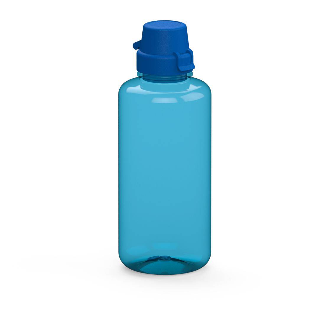 Trinkflasche "School", 1,0 l, transluzent-blau/blau-0
