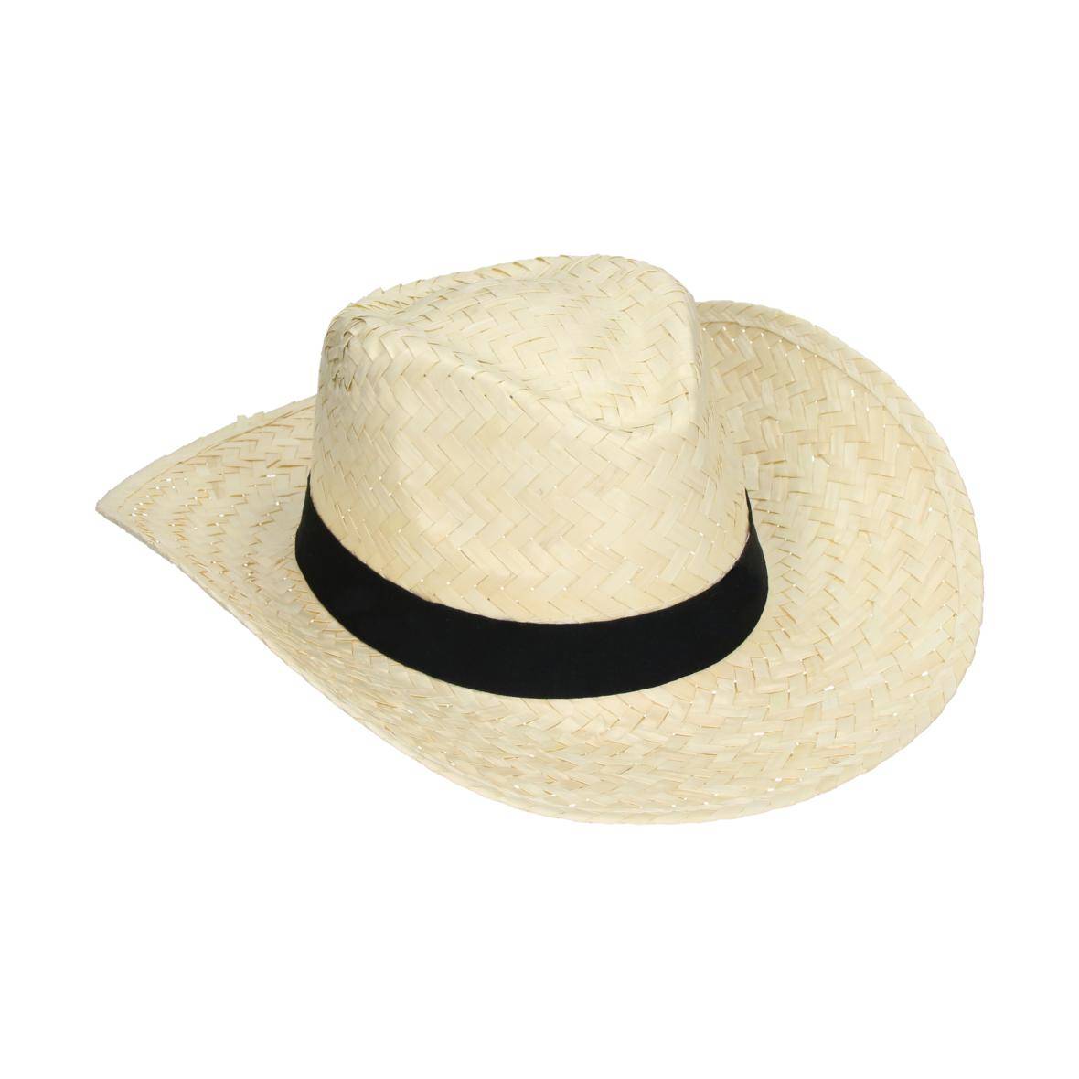 Strohhut "Texas", natur/schwarz-0