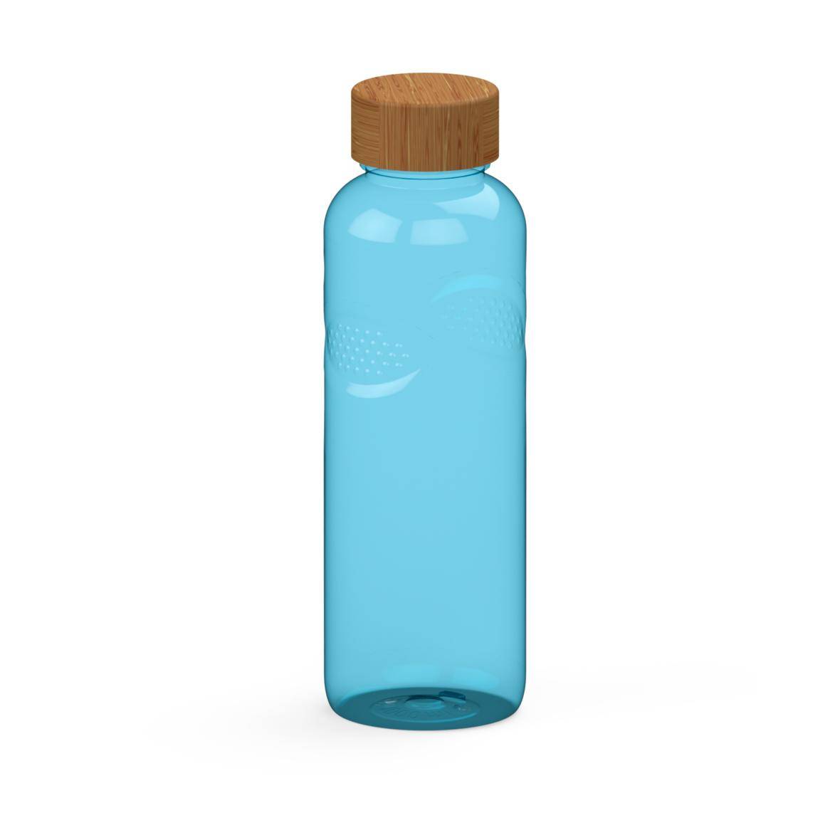 Trinkflasche Carve "Natural", 1,0 l, transparent-blau-0