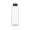 Trinkflasche Carve "Refresh", 1,0 l, transparent/schwarz
