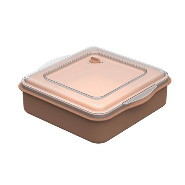 Universalbox „ToGo“, beständiges braun/transparent