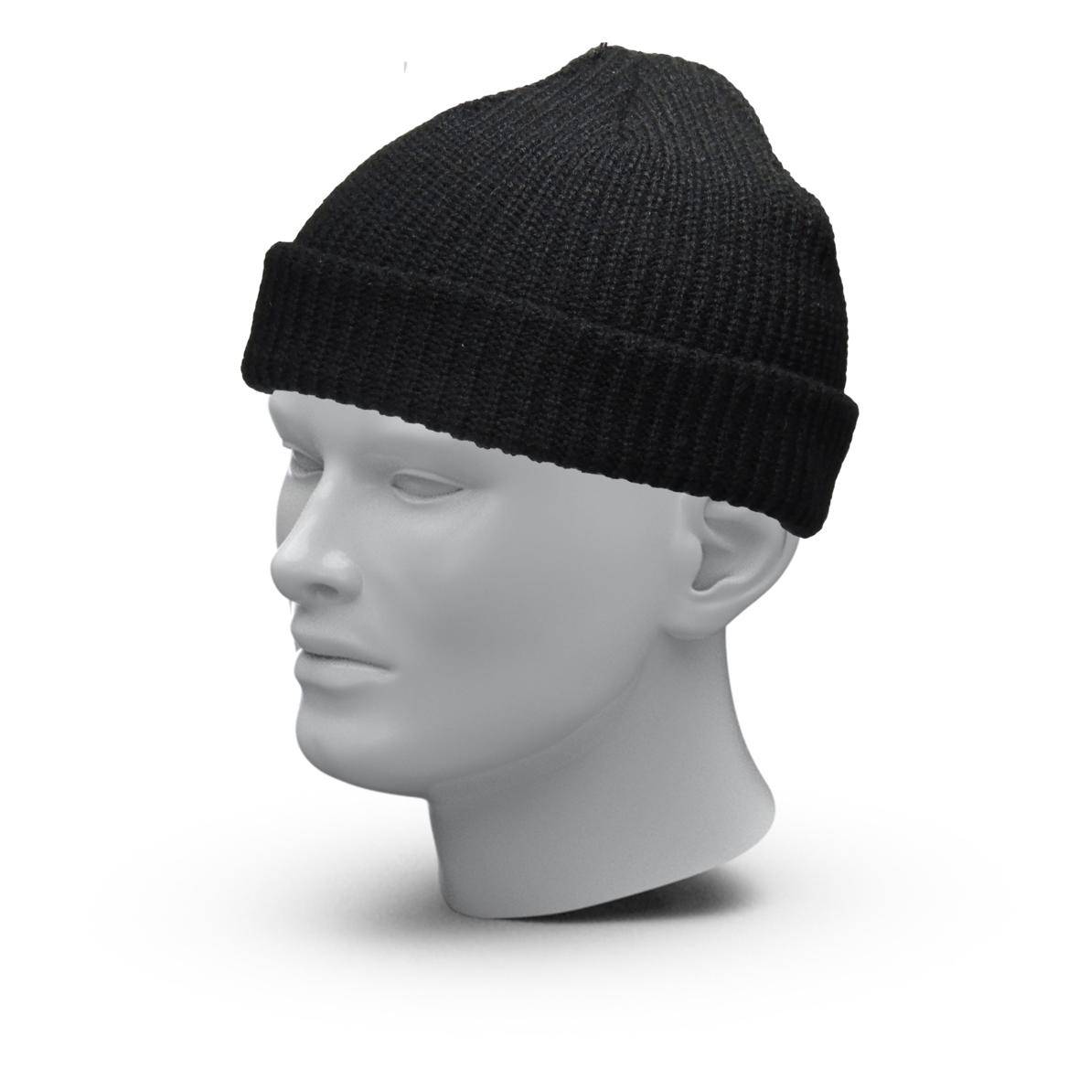Strickmütze "Fisherman", schwarz-1