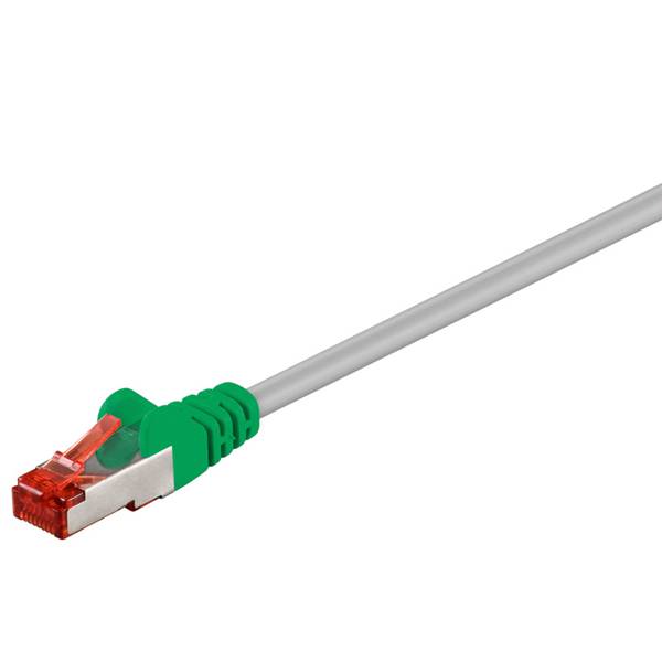 WENTRONIC CAT 6 Crossover-Patchkabel (RJ45-Stecker / RJ45-Stecker | vergoldet | doppelt geschirmt | Länge: 2,00 m) --0