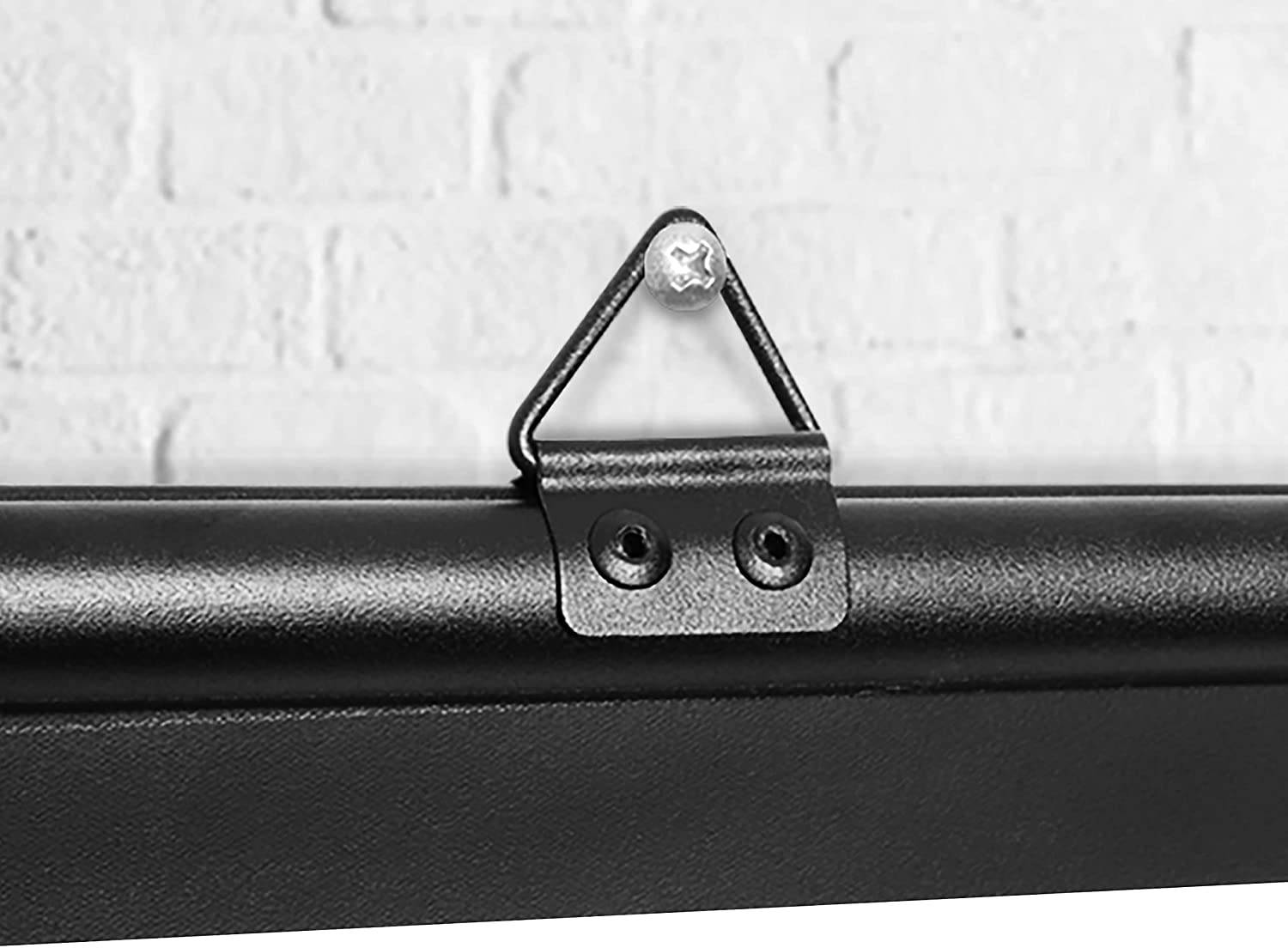 Duronic BPS40 Leinwand - 4:3 Beamer Screen - 81 x 61cm - 40 Zoll - Projektorleinwand zum Aufhängen - 4K, Full HD, 3D-4