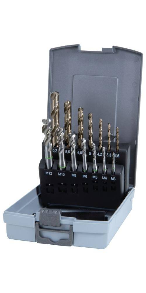 RUKO Maschinengewindebohrersatz DIN 371/376 C M3-M12 14 teilig-0
