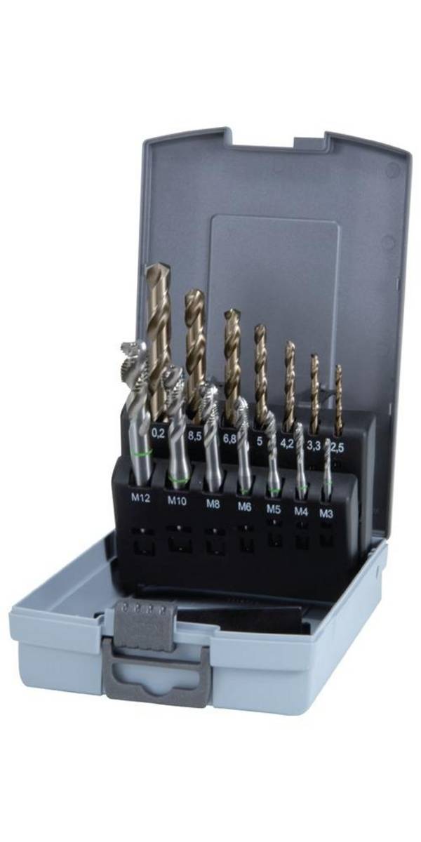 RUKO Maschinengewindebohrersatz DIN 371/376 C M3-M12 14 teilig