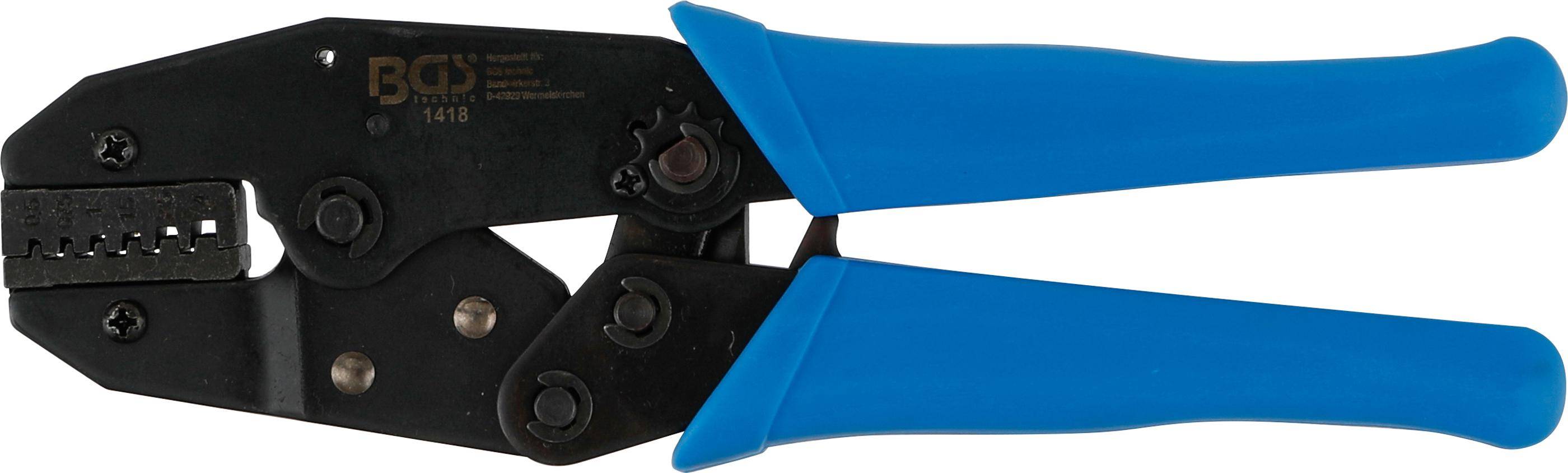 BGS 1418 Kabelschuhzange mit Ratschenfunktion, für Aderendhülsen 0,5 - 4 mm²-0