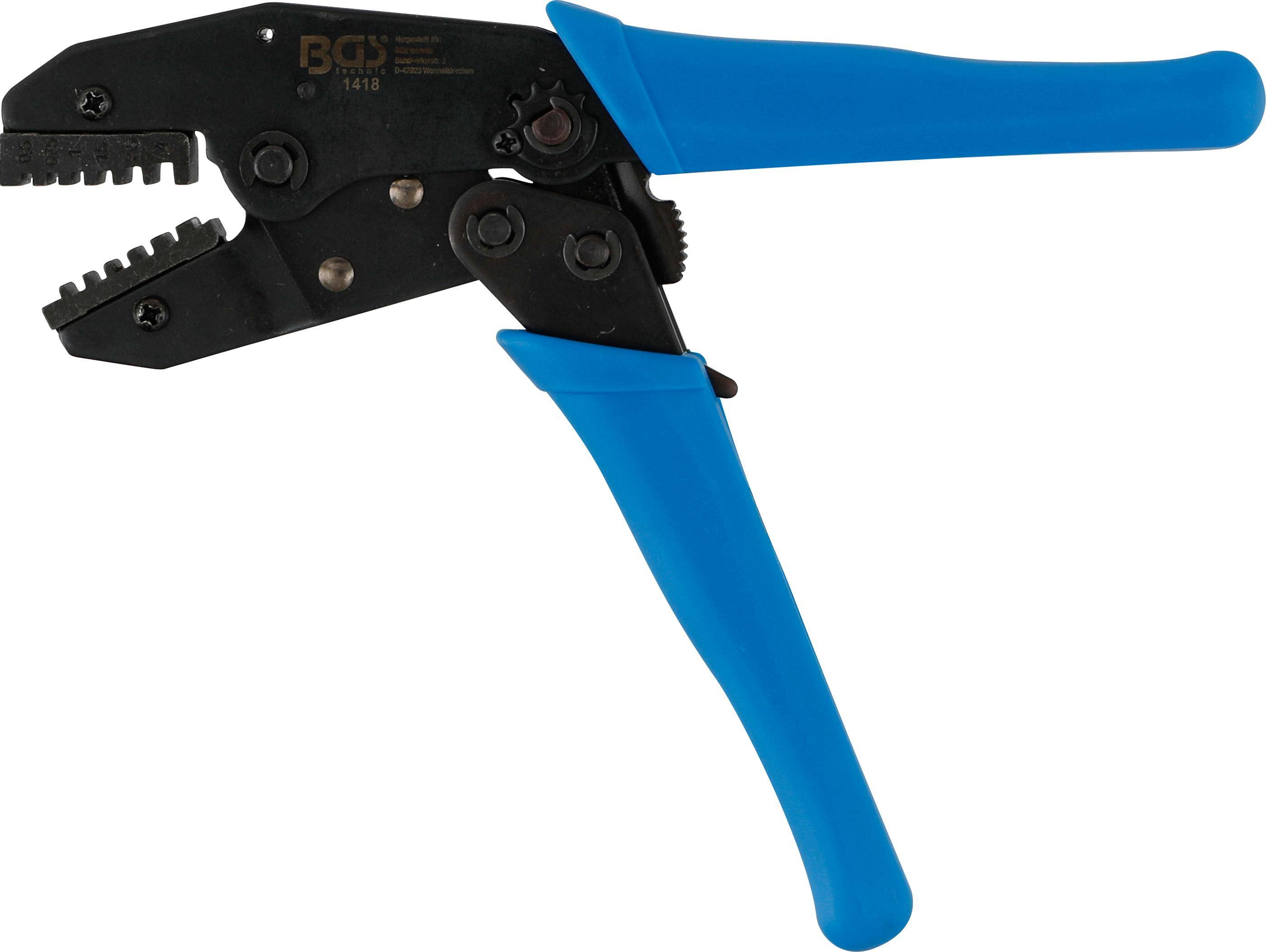 BGS 1418 Kabelschuhzange mit Ratschenfunktion, für Aderendhülsen 0,5 - 4 mm²-1