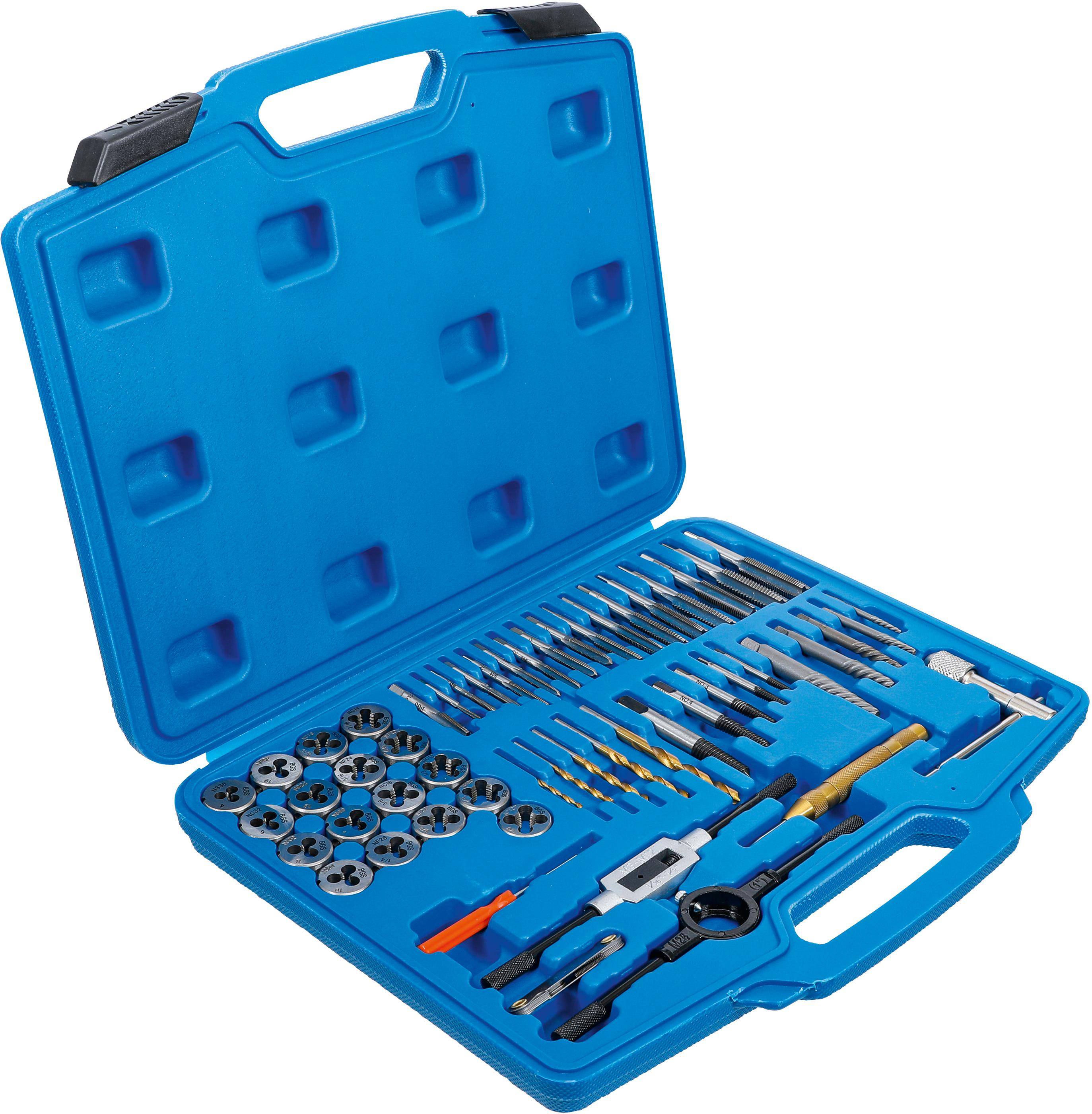 BGS technic Gewindeschneid-Satz | Zoll | 1/4" - 1/2" | 56-tlg.-1