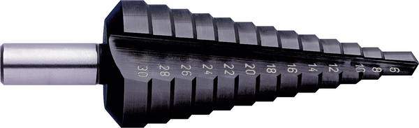 Exact 50067 HSS Stufenbohrer Gesamtlänge 67 mm TiAIN 3-Flächenschaft 1 St.