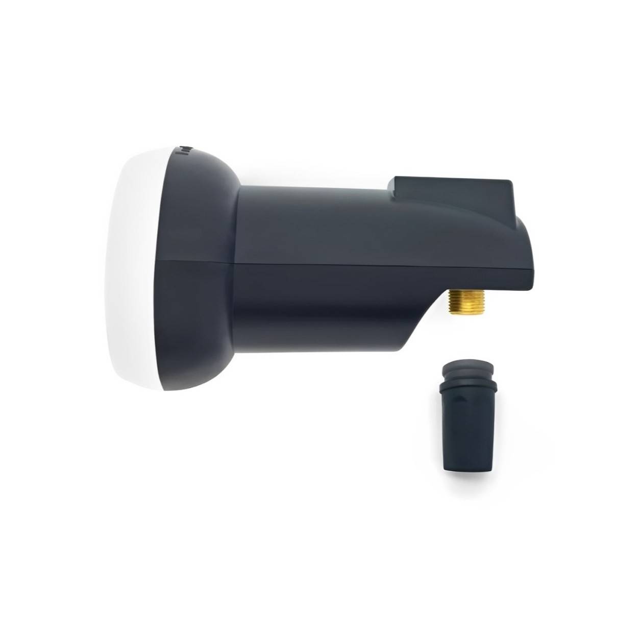 60 cm HD Sat Anlage weiss + Single LNB + 15 m Koaxialkabel + Satfinder + 2x F-Stecker vergoldet-4