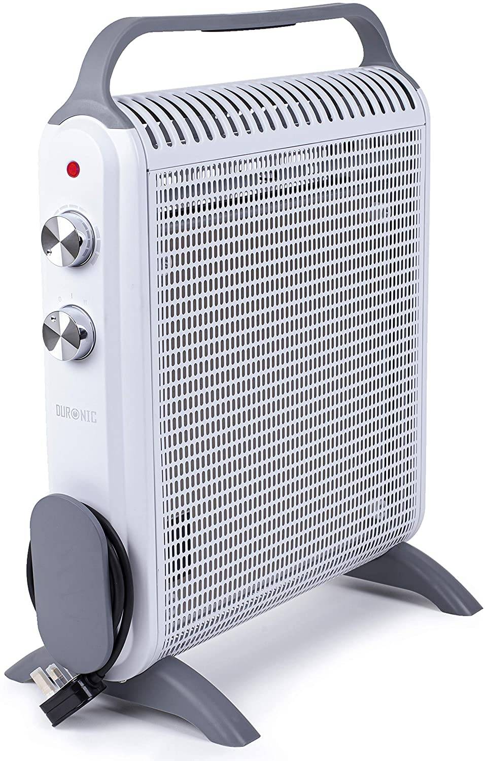 Duronic HV180 Wärmewellen Heizung - Heizstrahler 2-stufig mit 1800W - Konvektor mit Mica Heizelement - Mit Tragegriff-0