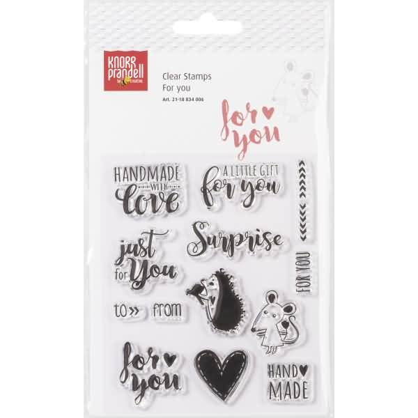 Stempelmotiv Clear Stamp transparent For you