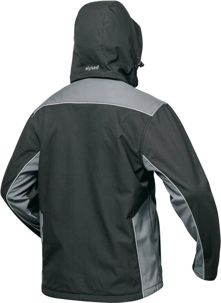 Jacke Posen, Softshell, Gr. S, schwarz/grau-1
