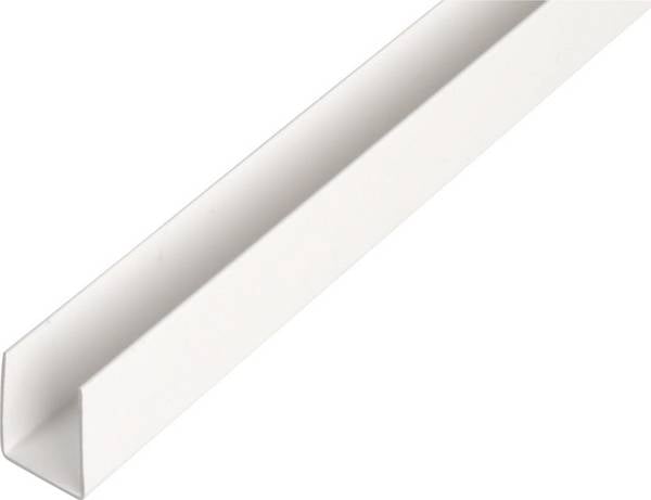 Kunststoff-U-Profil 2000/12x10mm weiß