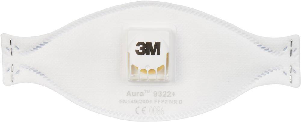 1St. 3M 9322+ 3M(TM) Aura(TM) Atemschutzmaske 9322+, FFP2-3