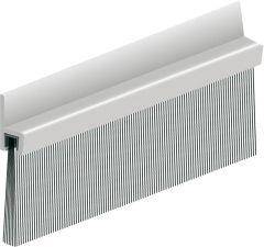 Türbodendichtung alu IBS 50 250cm m.PP Bürste-0