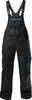 FORTIS H-Latzhose 24, schwarz/türkis, Gr. 48