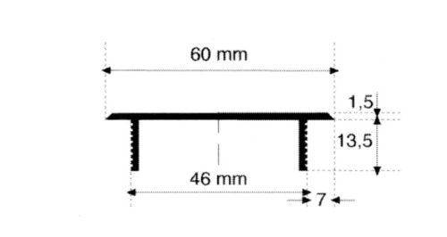HOJU LM-Stegblech 3084 Länge 300 mm Breite 60 mm Aluminium Stärke 1,5-4