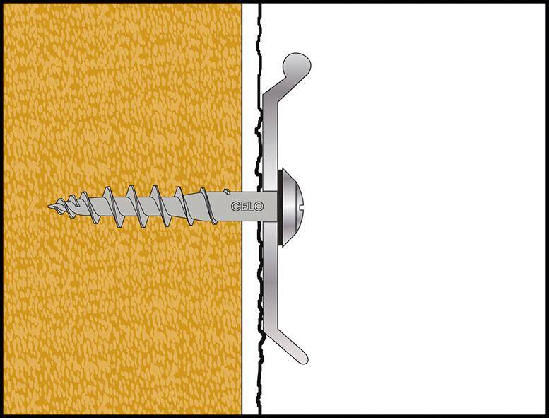 CELO IsoplattenschrDübel IPSD-H 55 Telegr RAL 7045-5