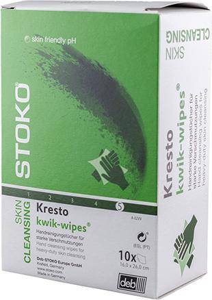 Handreinigungstuch Kresto® KWIK WIPES extrem starke Reinigungskraft 70 Tü.