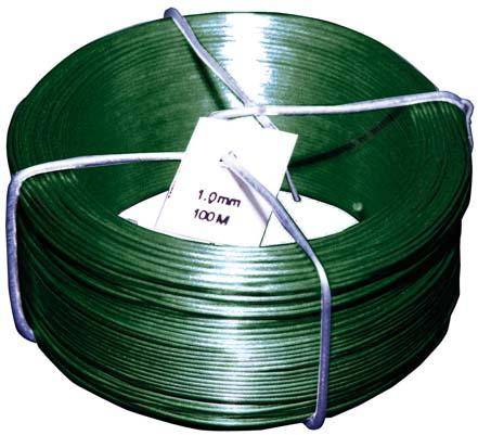 Drahtspinne PVC grün 1,4/0,9 mm x 50 m-0