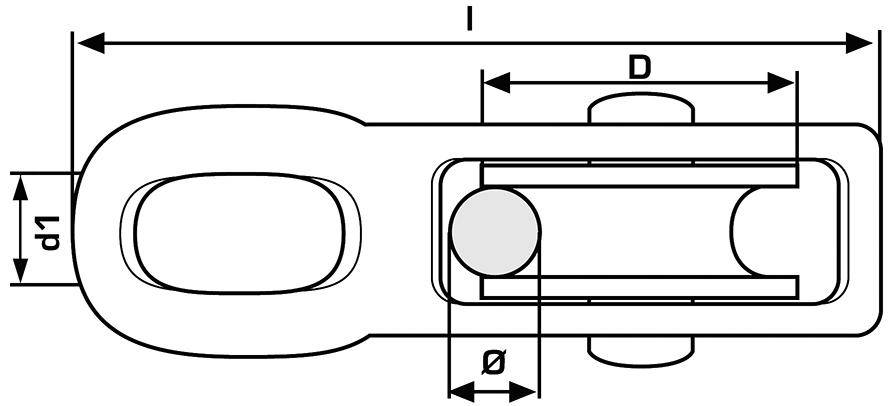 Blockrolle einfach galZn f. Seil-Ø b. 6,0mm-3