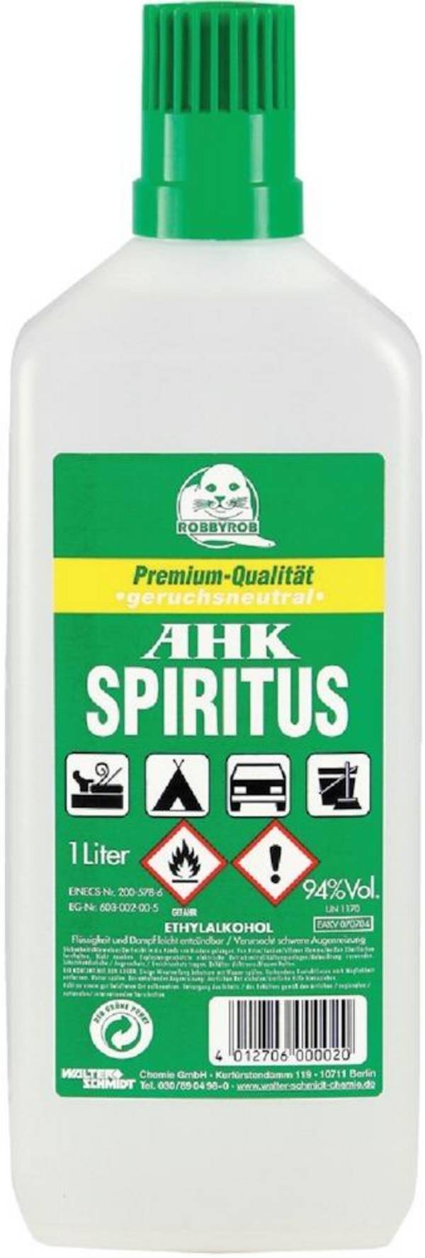 Geruchneutraler Spiritus 1 l AHK