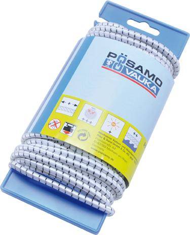 Gummi-Seil weiss/schwarz 5,0mmx15m auf Lg-Haspel-0