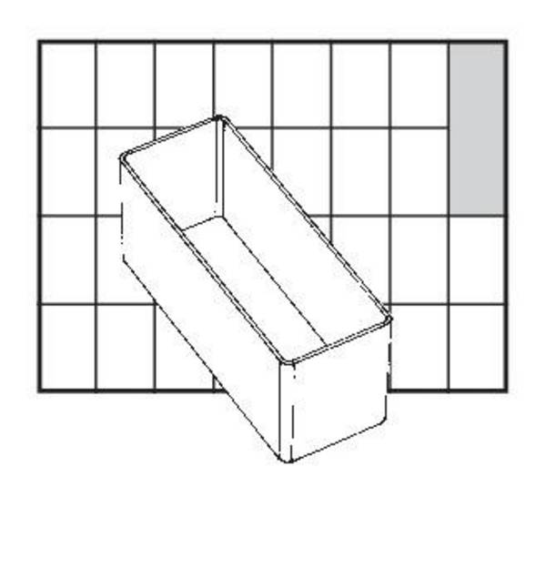 Raaco A9-2 Facheinsatz transparent H 47x B 39 x T 109 mm