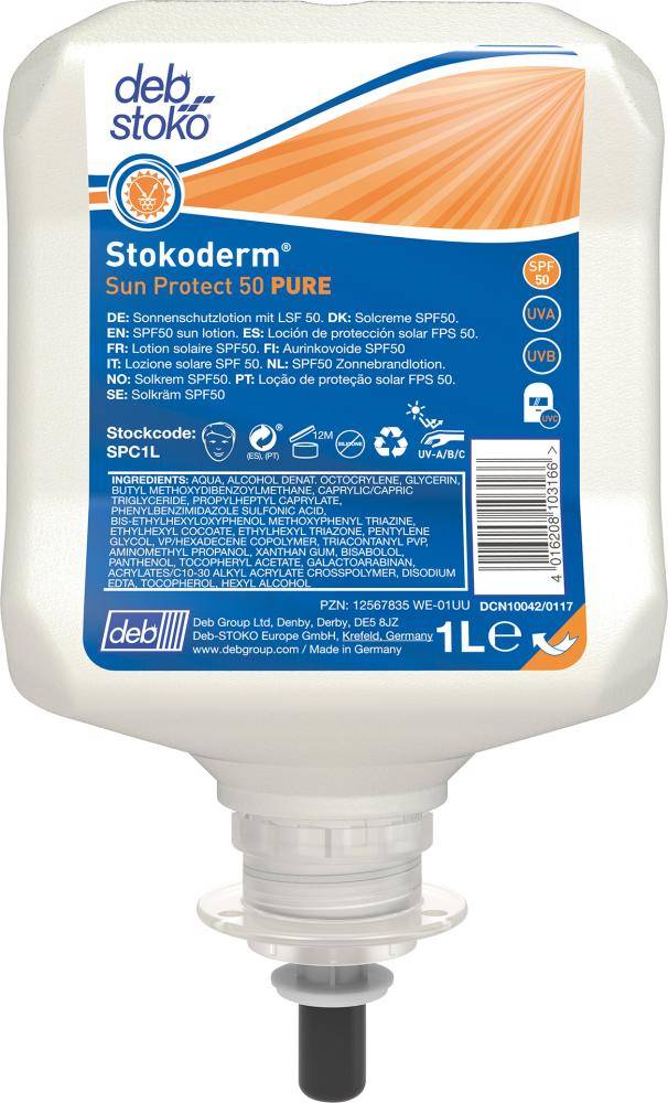 Stokoderm® Sun Protect 50 PURE UV-Hautschutz 1 l Kartusche-0