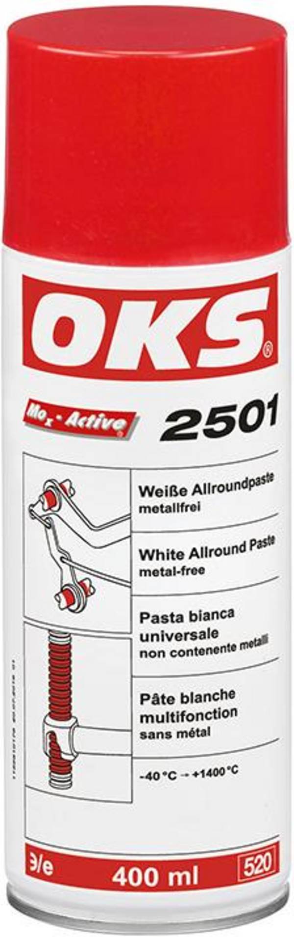 Weiße Allroundpaste Spraymetallfrei OKS 2501 400ml