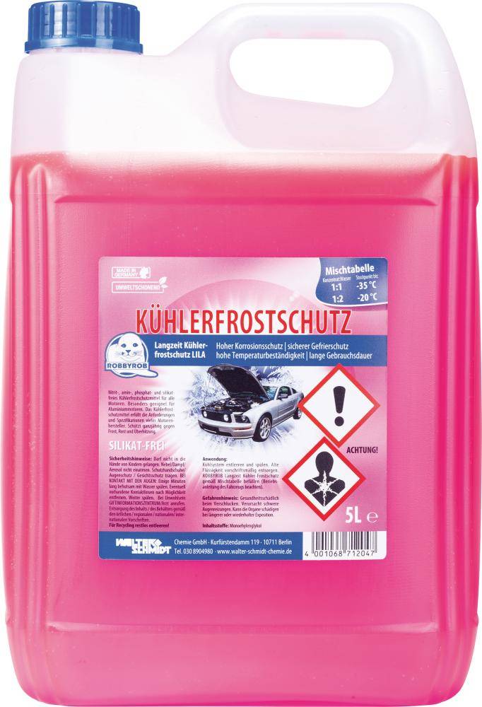 Kühlerfrostschutz R12+ lila silikatfrei 5L - Artikel: 4001068012376-0