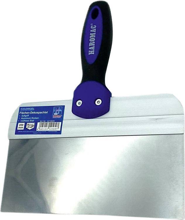 HAROMAC Flächen-Dekospachtel 200mm Alurücken Softgriff