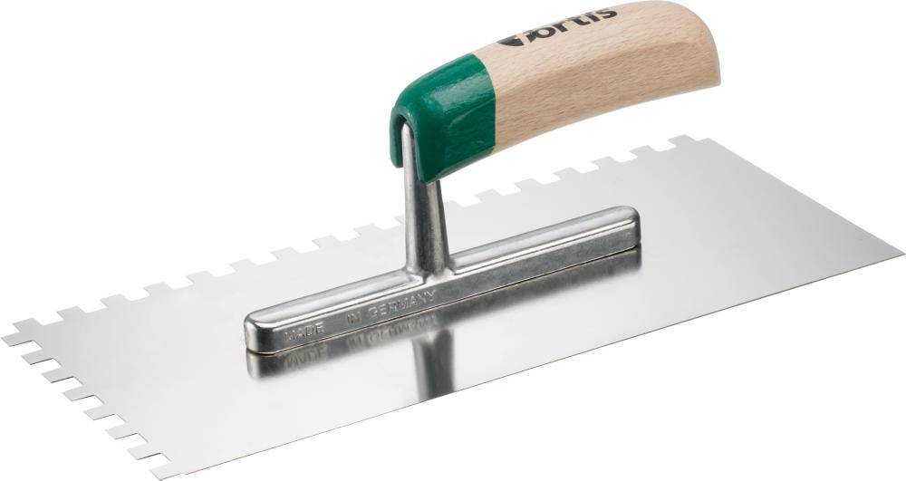 Glättekelle gezahnt rfr. 280x130mm 8x 8mm FORTIS-0
