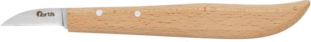 Entgrat-/ Kerbschnitzmesser mit Holzheft 140mm FORTIS-0