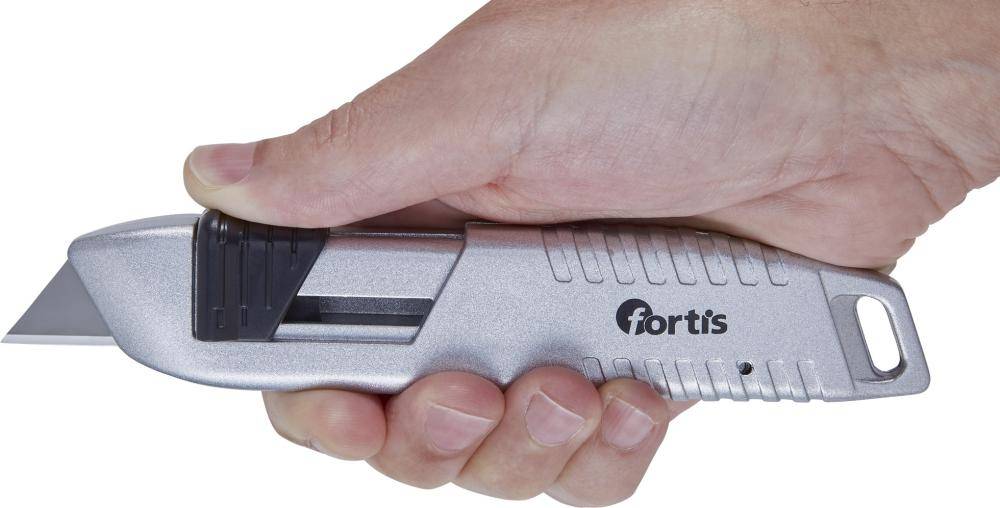 Sicherheitsmesser Alu m. 1 Trapezklinge FORTIS-3