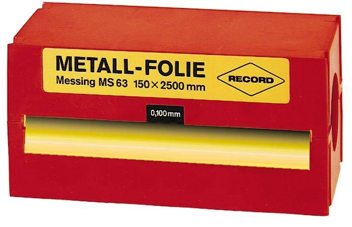 Metallfolie Stahl rostfrei 150x2500x0,200mmRECORD - Artikel: 4031177002265-0