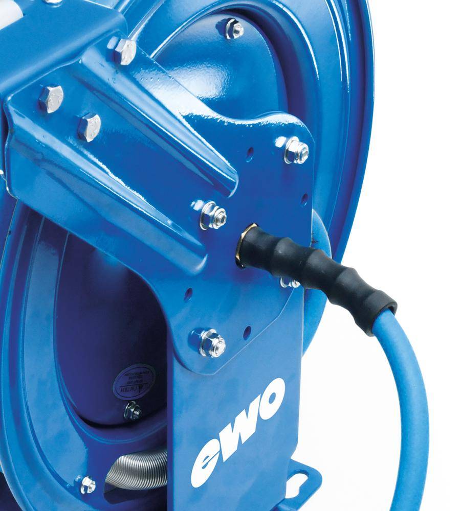 Schlauchaufroller BluBird f.Luft u.Wasser L.15m Geh.Metall Ausgang DN 7,2 EWO-4