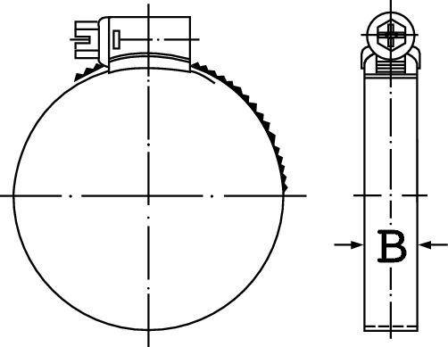 Schlauchschelle DIN3017 W1, 9mm 08-12mm IDEAL-Schlemper-1