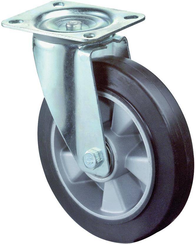 Transportrolle, Ø 180mm, 300kg, Radbreite 50mm, L400.B80.180