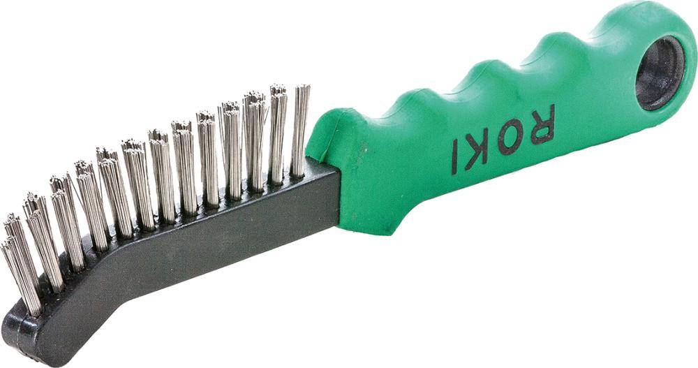 Drahtbürste ROKI V4A glatt 0,3mm Lessmann-0
